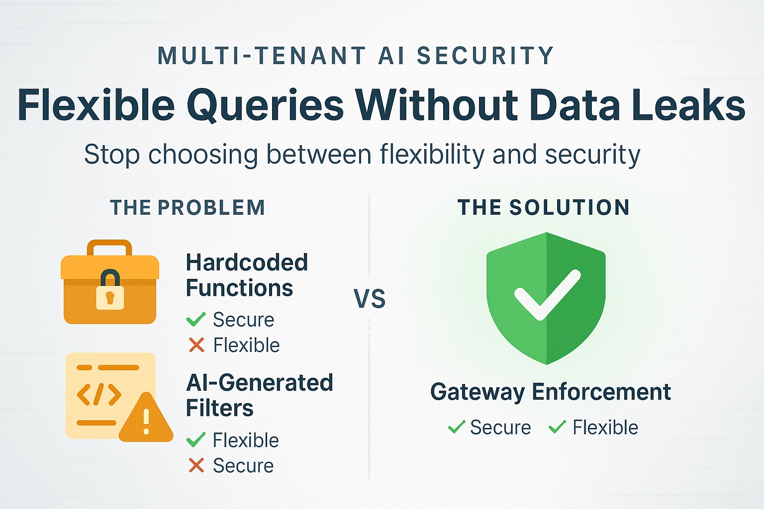 Multi-Tenant AI: Flexible Queries Without Data Leaks